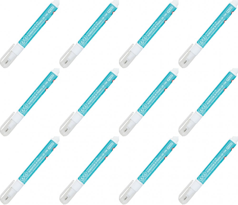 12x Korektor w piórze Grand GR-10M, 6ml