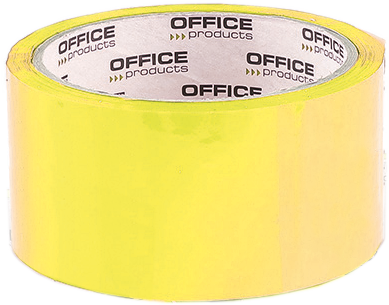 Taśma pakowa Office Products, akryl, 48mmx50yd, żółty