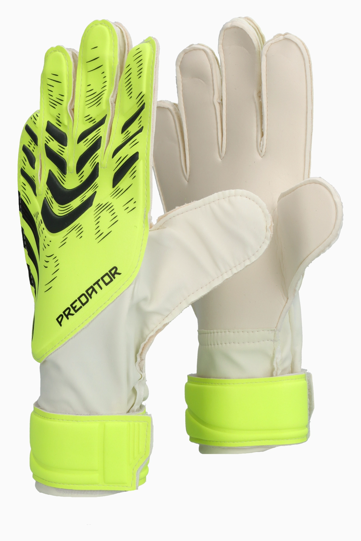 Rękawice adidas Predator Training - Limonkowy