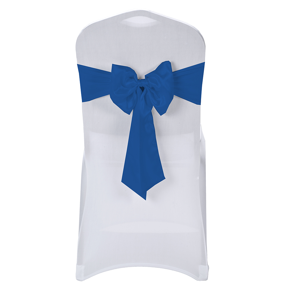 Kokarda elastyczna na krzesła kolor niebieski