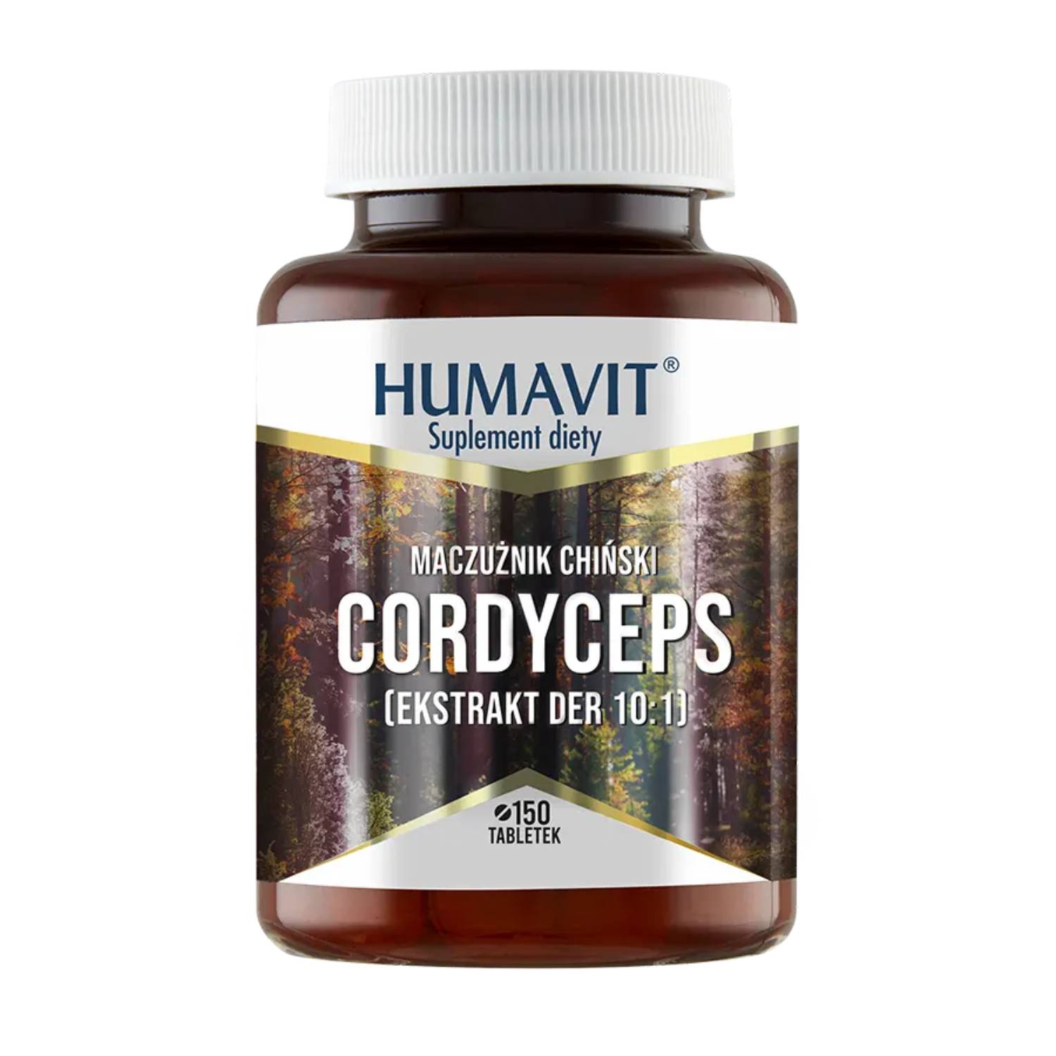 Humavit, cordyceps maczużnik chiński + drożdże piwowarskie, 150 tabletek