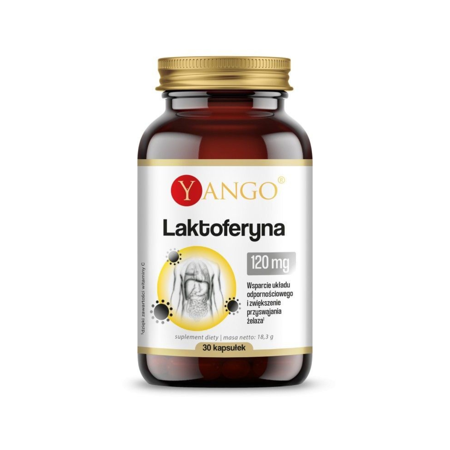Yango, laktoferyna, 30 kapsułek