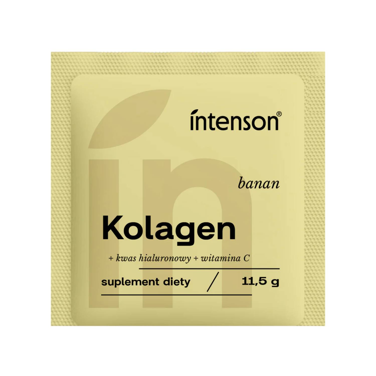 Intenson kolagen + witamina c + kwas hialuronowy, smak bananowy, 11,5 g
