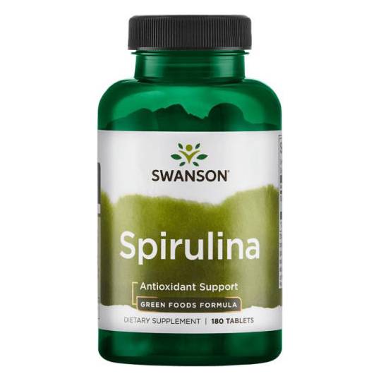 Swanson spirulina 500 mg, 180 tabletek