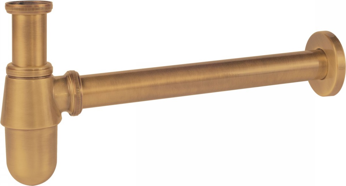 Tres syfon umywalkowy złoty mat 03463430OM