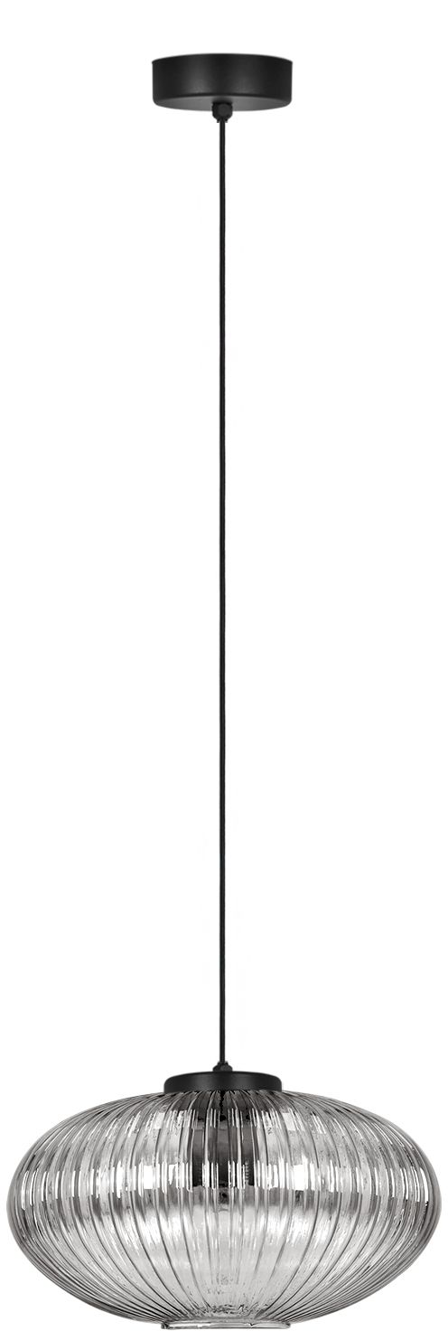 Kaja Arco lampa wisząca 1x15 W czarna-grafitowa K-5676