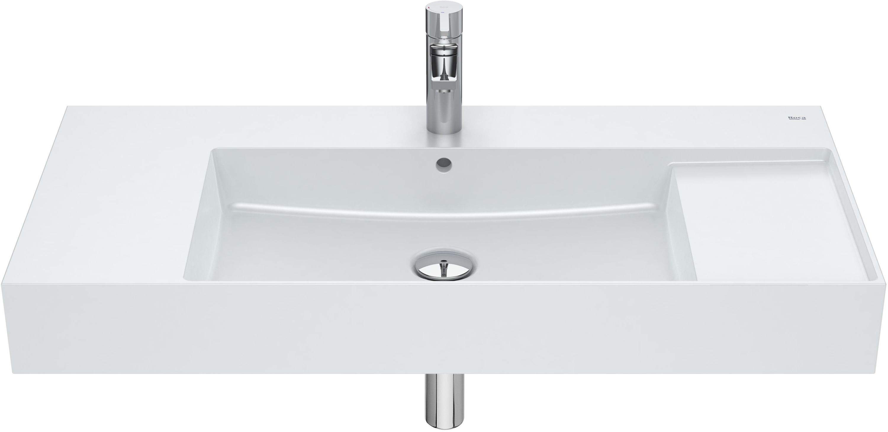 Roca Inspira Square umywalka 100x49 cm ścienna perłowa A32752A630