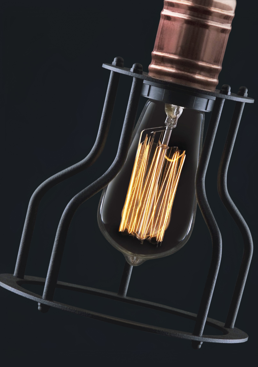 Nowodvorski Lighting Workshop B lampa wisząca 1x60W czarna 6336