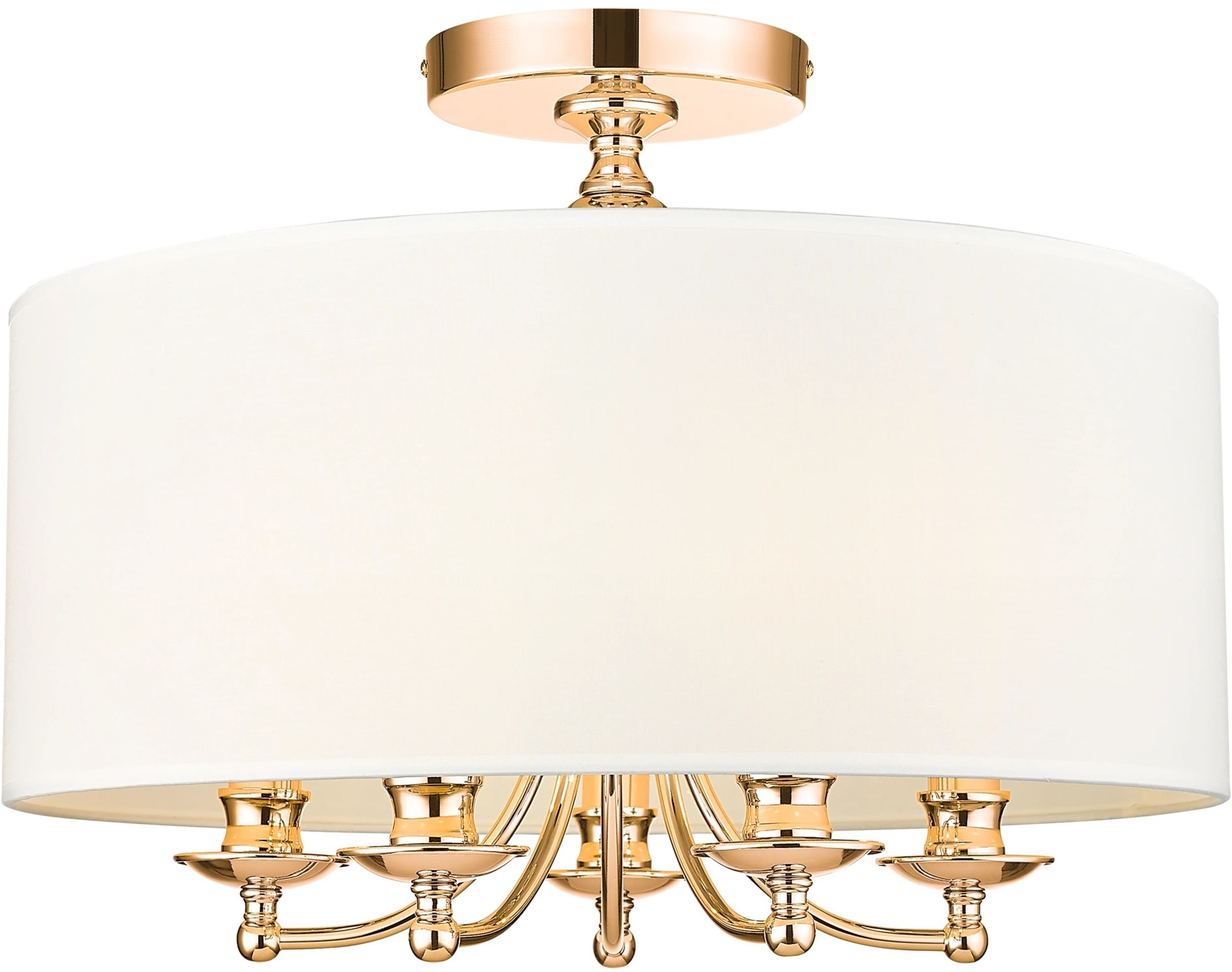 CosmoLight Abu Dhabi lampa podsufitowa 5x40 W biała C05442AU-WH