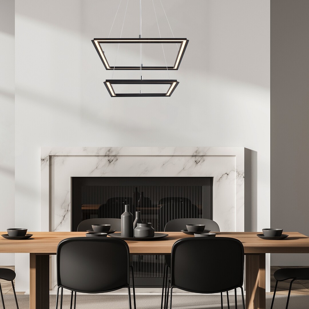 Rabalux Sidona lampa wisząca 1x48 W biała-czarna 72243