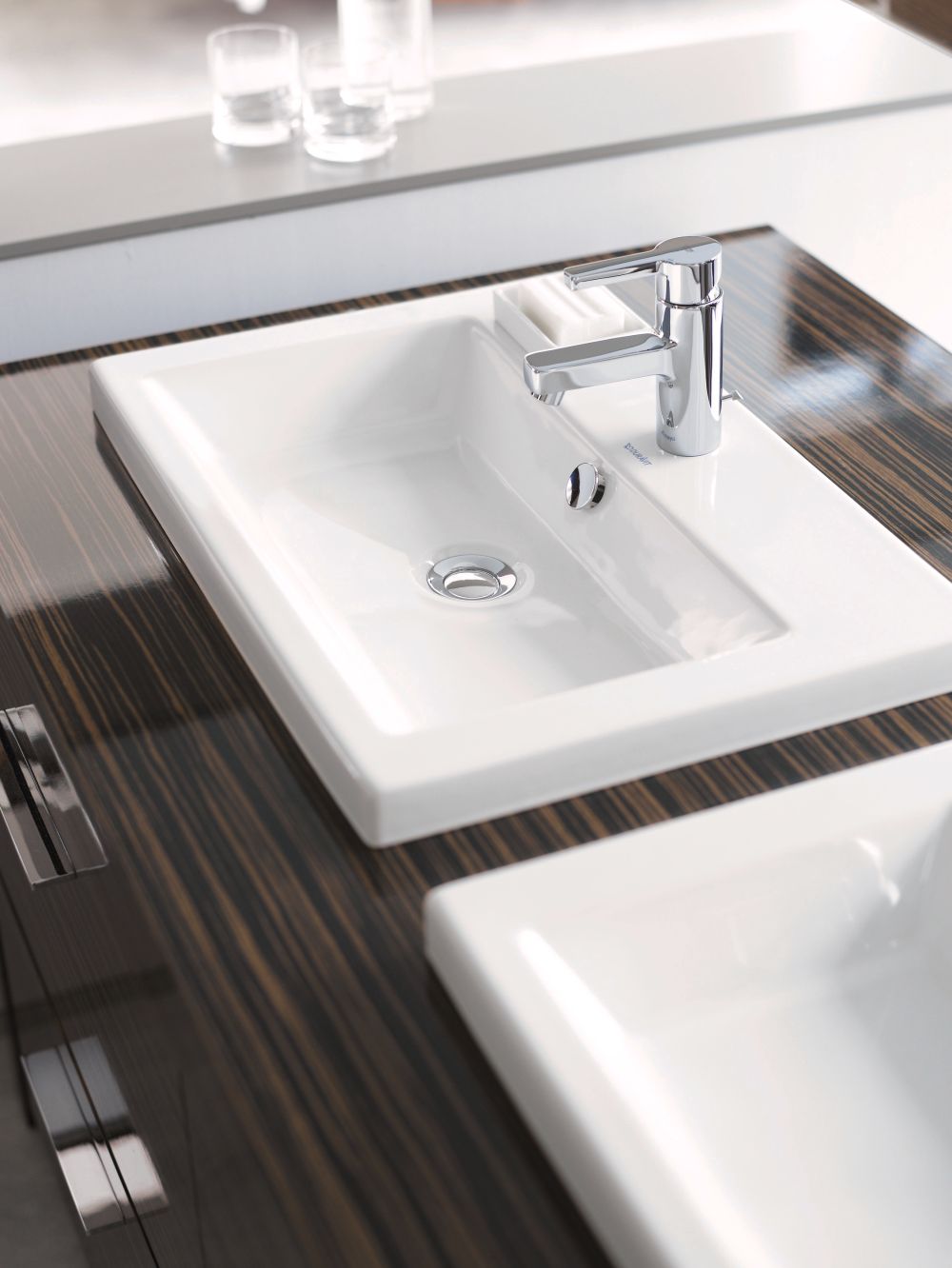 Duravit 2nd floor umywalka 60x43 cm wpuszczana prostokątna biała 0347600000