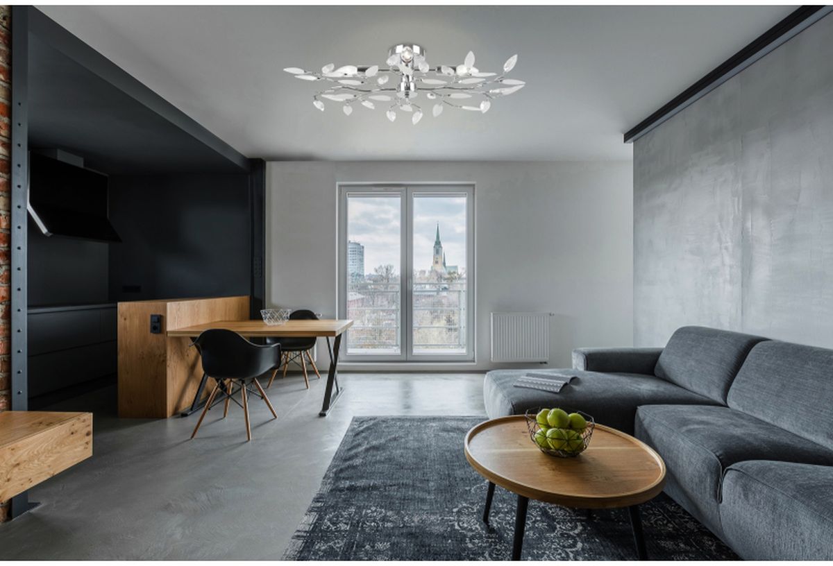 Globo Lighting Vida lampa podsufitowa 4x40W chrom/kryształ 63160-4