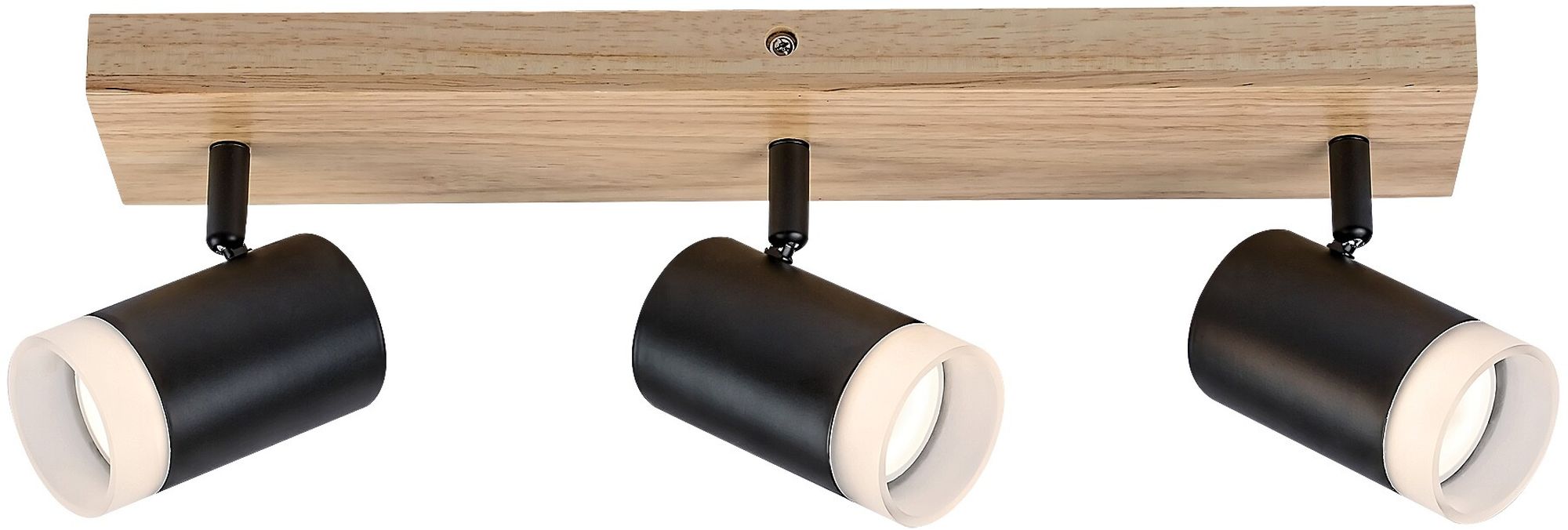 Rabalux Toras lampa podsufitowa 3x5W czarny/drewno 73123