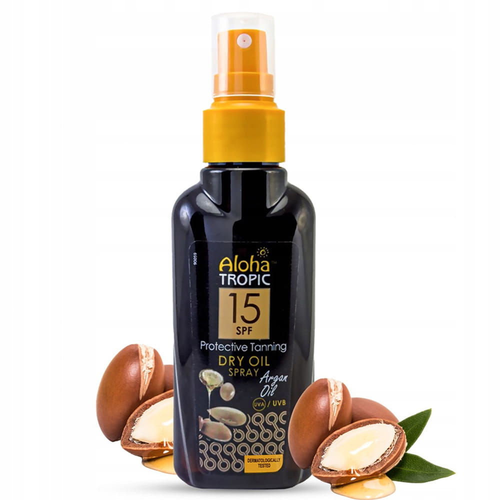 Olejek do opalania arganowy SPF15 Dark Tanning dry oil Aloha Tropic 100ml