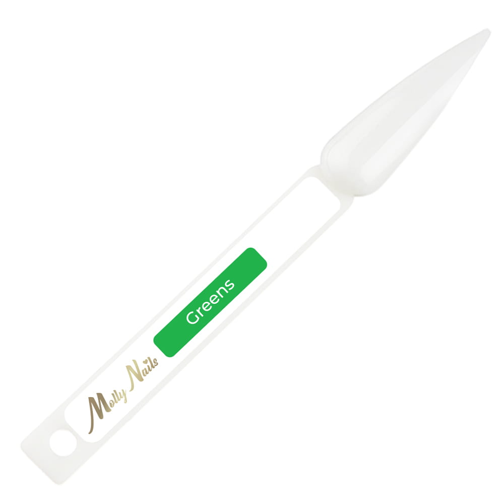 Wzornik do pomalowania patyczek Molly Nails Greens