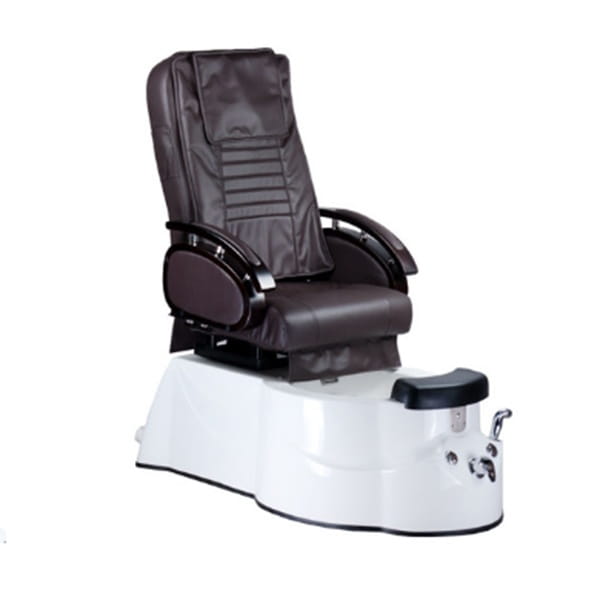 Bs fotel do pedicure z masażem br-3820d brązowy