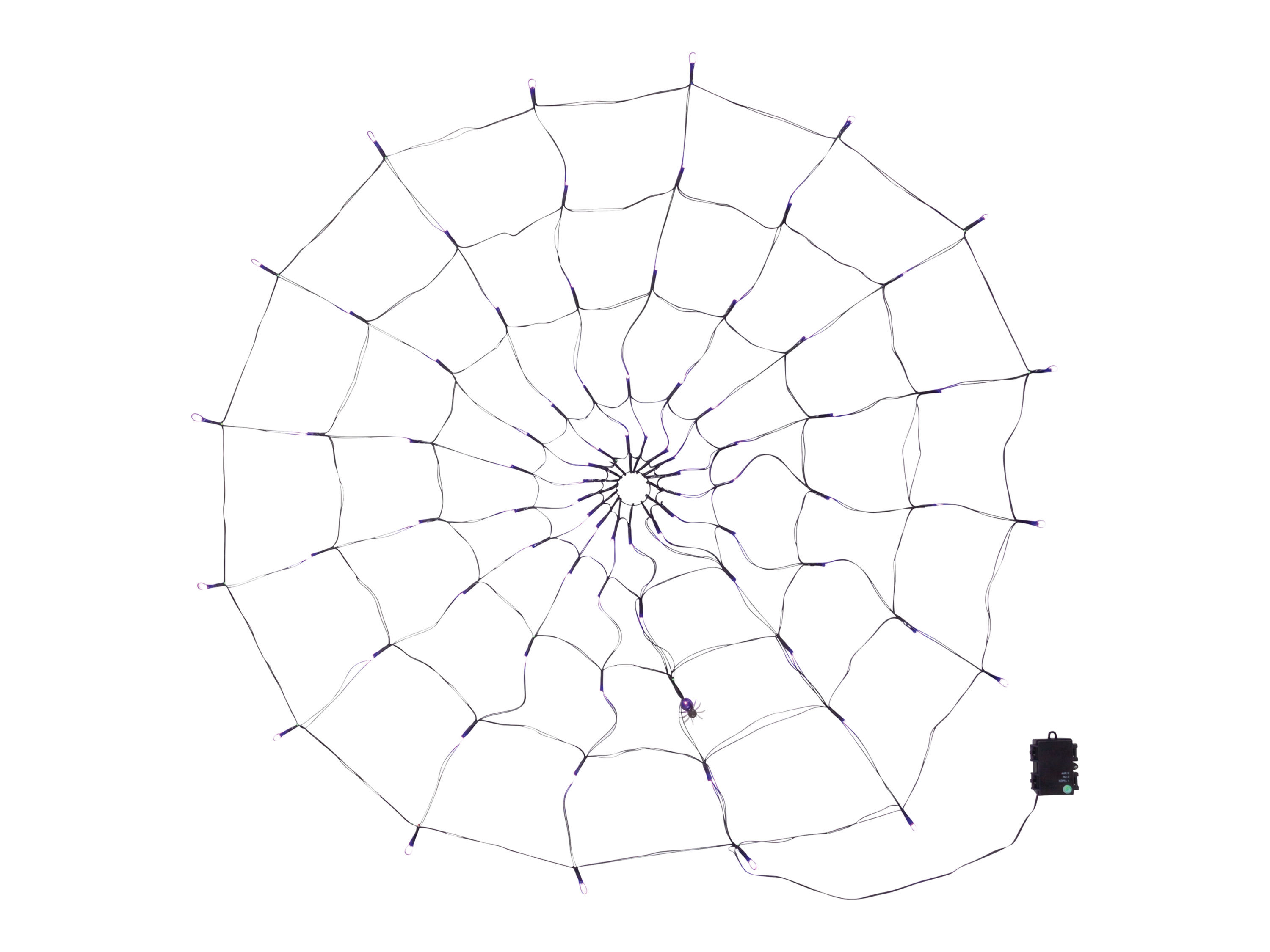 Livarno home Pajęczyna dekoracyjna LED na Halloween Fioletowy