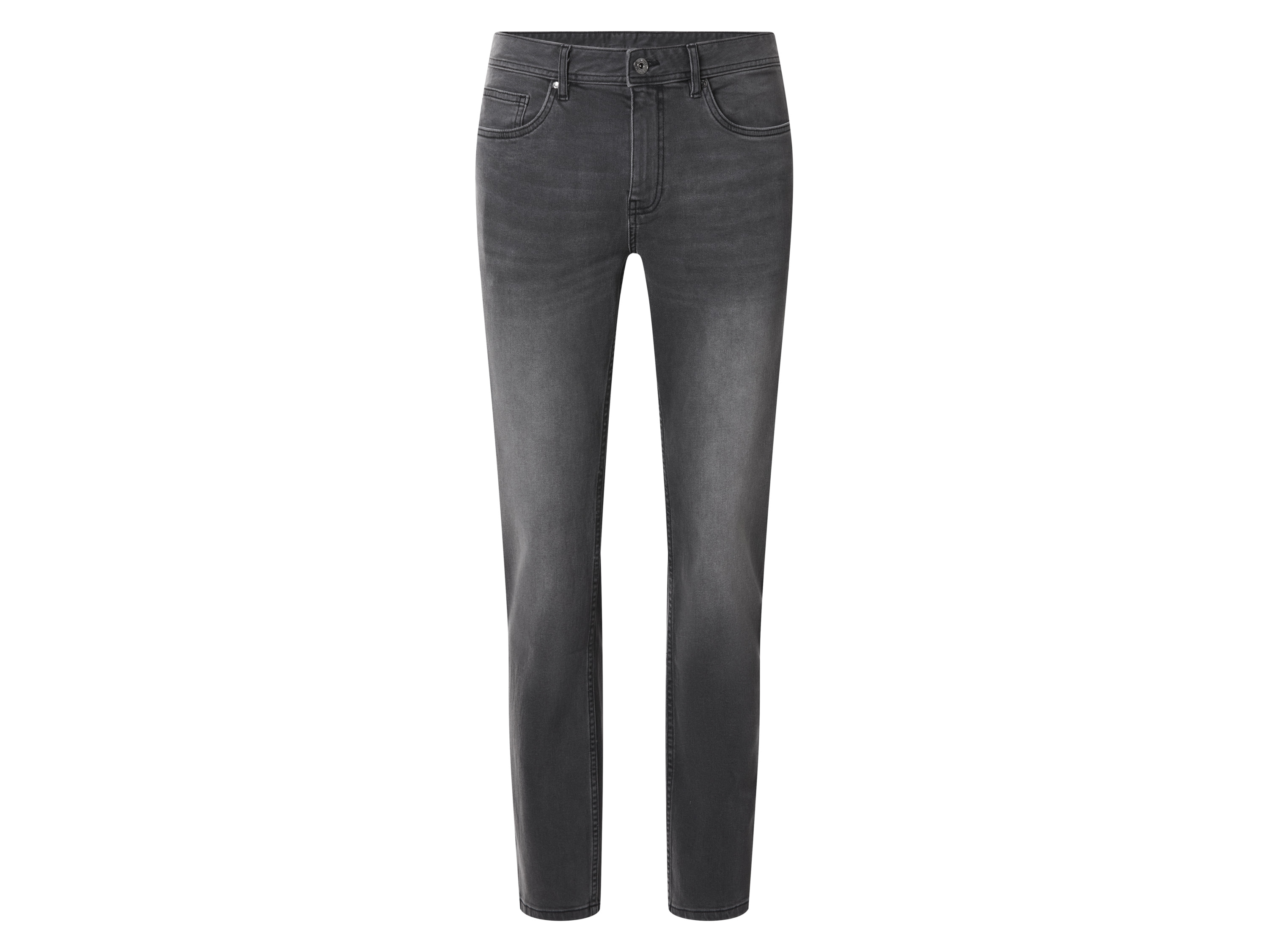 esmara Men Jeansy męskie slim fit z bawełną Szary, 50 34/34