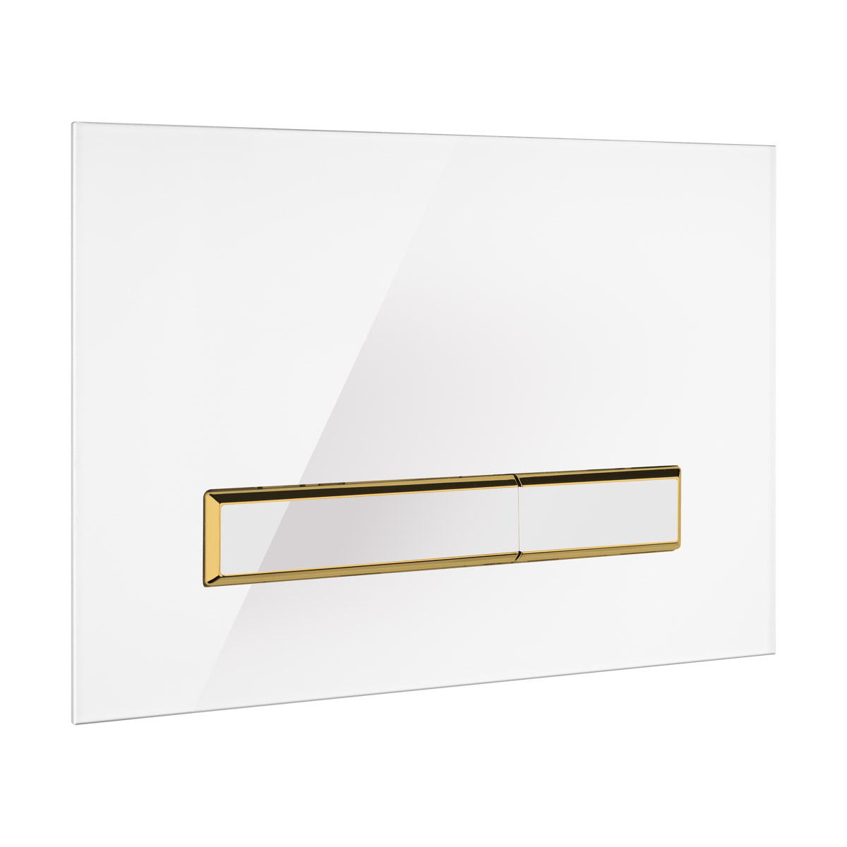 Darmowa Dostawa - Przycisk spłukujący do wc biały/złoty mat/biały Oltens Torne 57202000