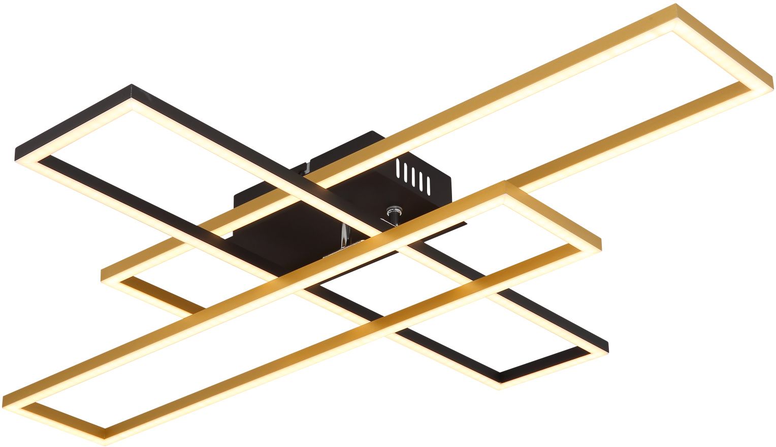 Darmowa Dostawa - Lampa podsufitowa 1x40 W czarna-złota Globo Lighting Dakari 6720840G