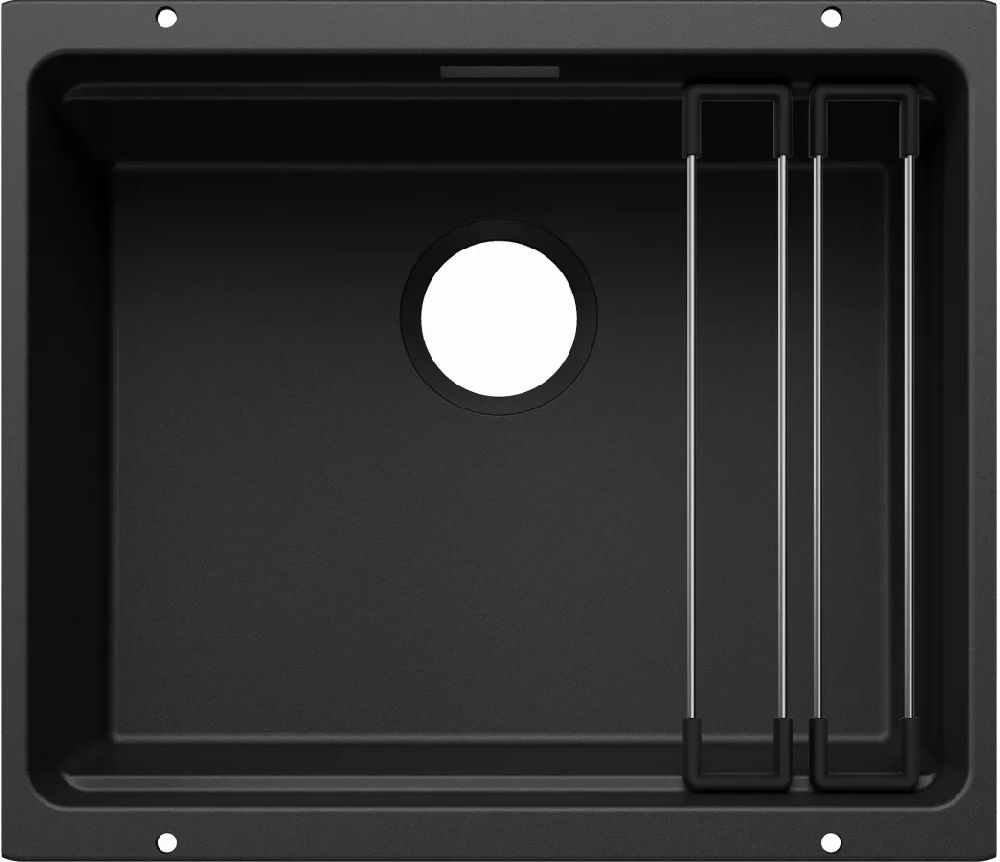 Darmowa Dostawa - Zlewozmywak granitowy 53x46 cm czarny Blanco Etagon 500-U 527754