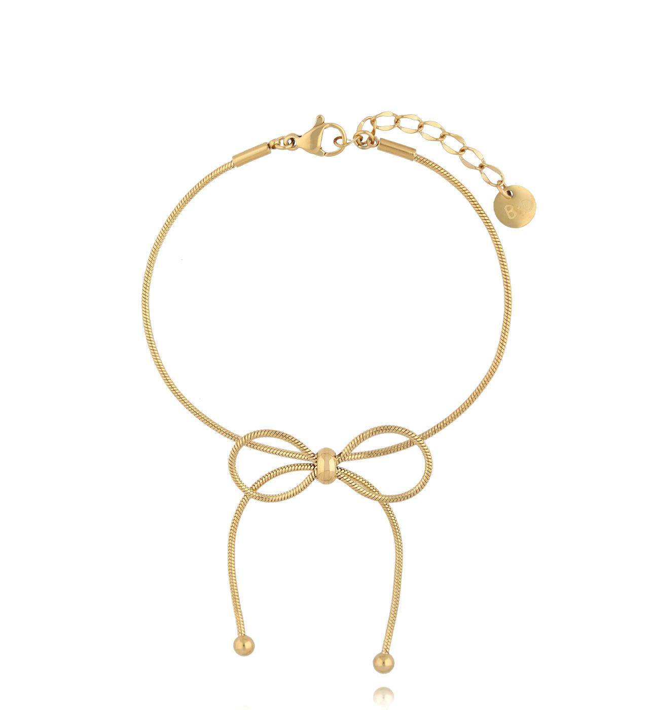 Bransoletka złota z kokardką BSY0295