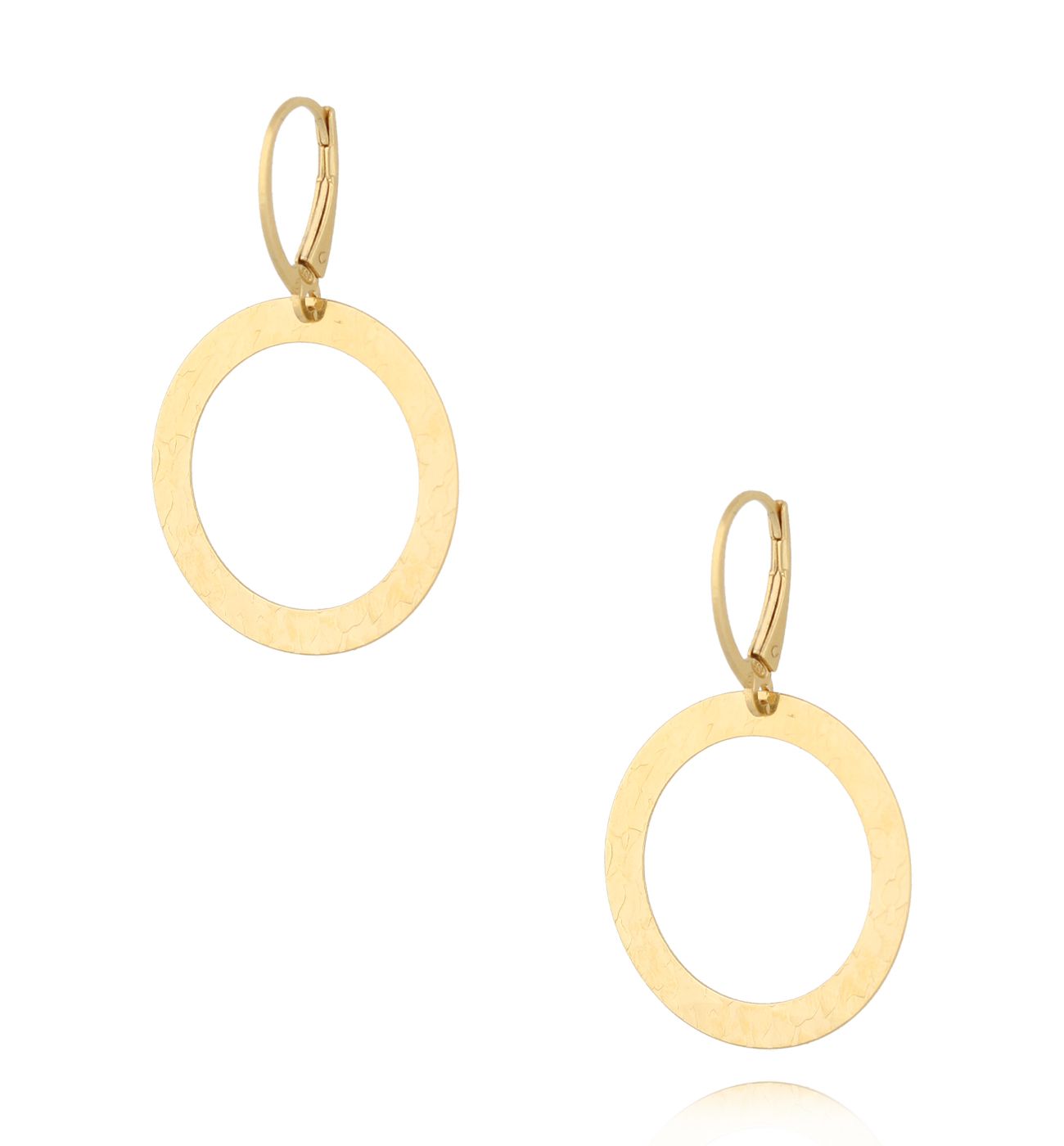 Kolczyki okrągłe złote Haydée KSE0124