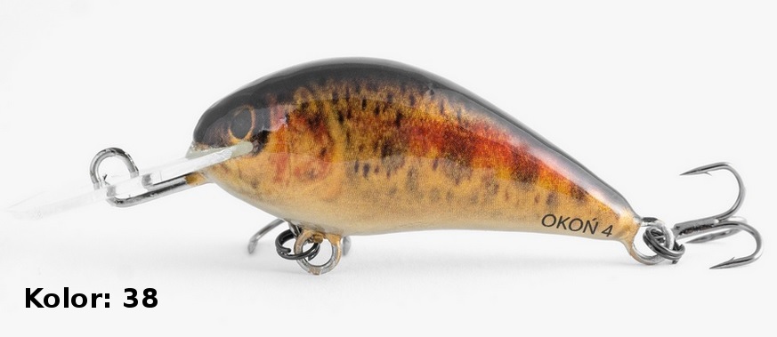 Bonito Wobler Okoń 4cm Tonący #38