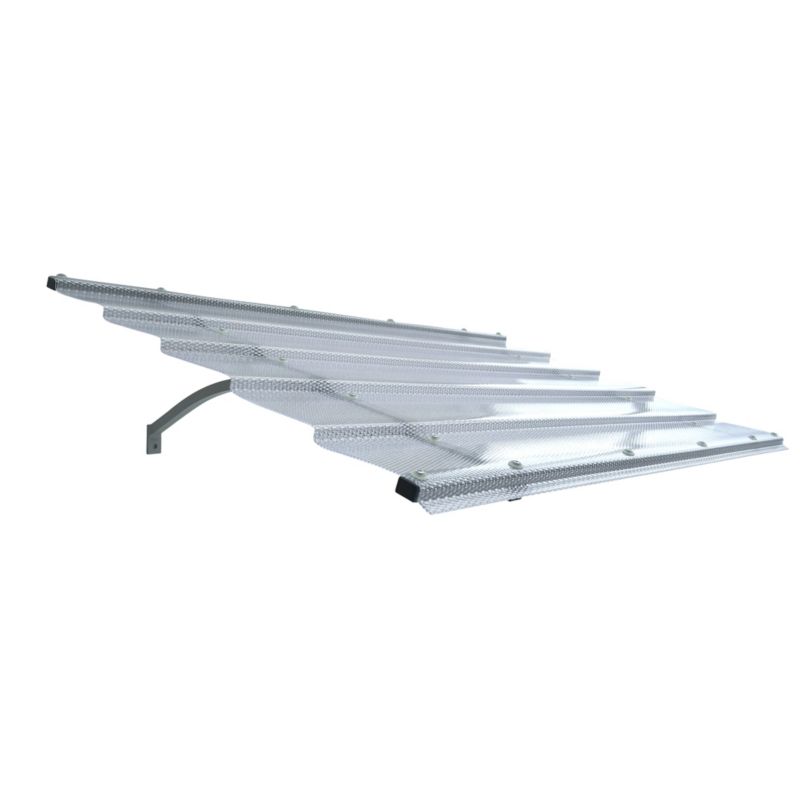 Daszek STARKEDACH DIAMONDS Straight T-150 RAL7035 z ramą aluminiową I z monolityczną powłoką z poliwęglanu 1szt