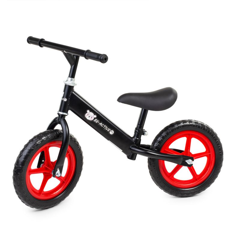 Rowerek biegowy Pretorians jeździk dla dziecka koła 12 cali czarny 1 szt.