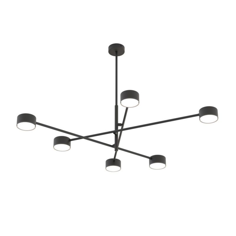 Lampa wisząca Emibig NATSU czarna 6xGX53x10W IP20 wym:56x84x80cm - 1 szt.