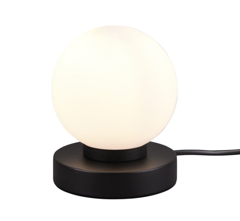 Lampa stołowa RL Prinz Ii czarno-biała 1 x E14 x 40W IP20 wym: 15 x 12 x 12 cm szkło - 1 szt.