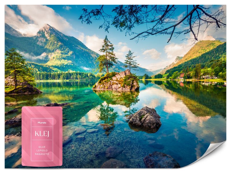 Fototapeta Jezioro Hintersee Krajobraz Góry Las 100x70 cm 1szt.