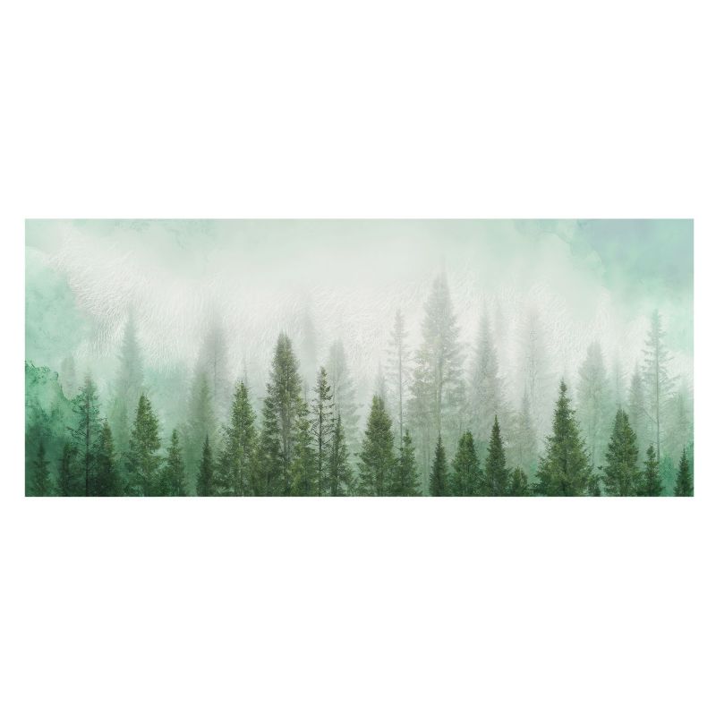 Tapeta Do Kuchni, Salonu, Biura Wallfluent 250x104 cm Wilk w lesie Dla Miłośników Delikatnych Wzorów I Natury 1 szt.