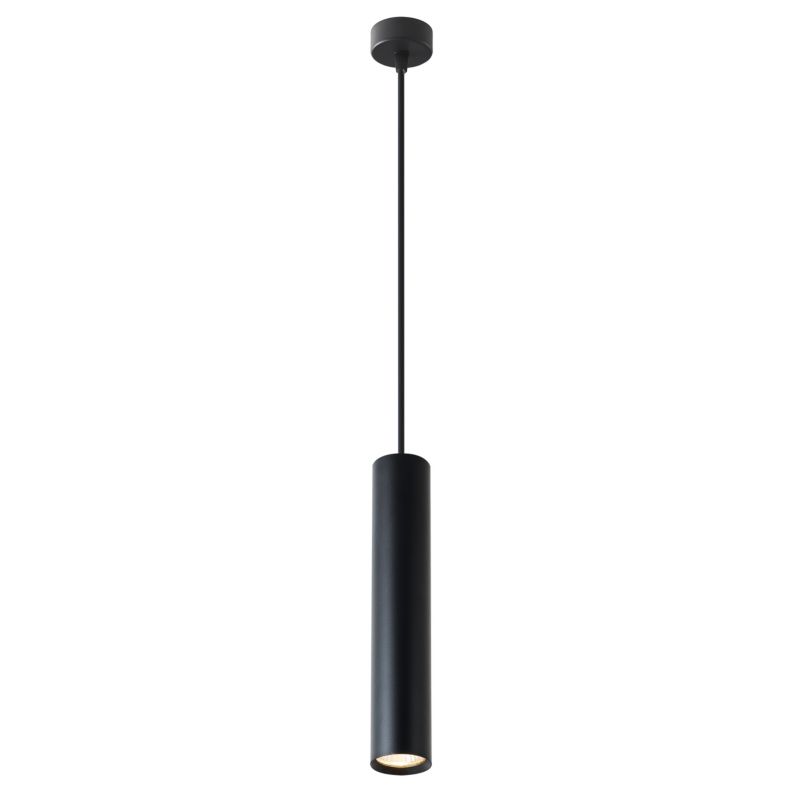 Lampa wisząca MasterLED Keon LED GU10 sufitowa tuba 131,5 cm IP20 czarna matowa 1 szt.