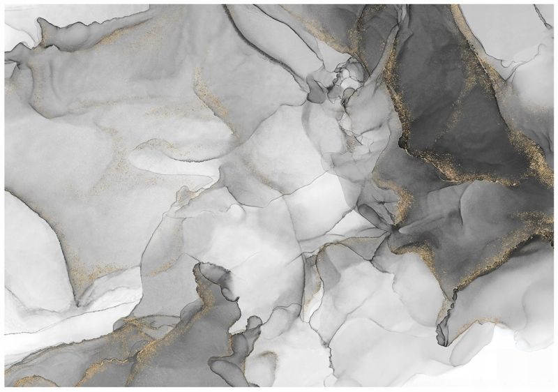 Fototapeta WALLARENA Do Sypialni Salonu Na Flizelinie Marmur Kamień Abstrakcja Szary 416x254 cm 16374VEXXXL 1 szt.