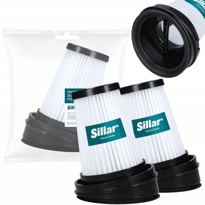 Filtr do odkurzacza, Sillar, HEPA, do odkurzaczy pionowych, kompatybilny z Gorenje, ETA, Grundig, zamiennik, 2szt