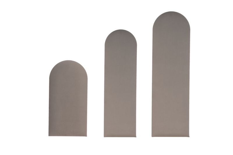 Panel Tapicerowany Komvortowy 100x20 cm Jasny Szary Smart Velvet 1 szt.