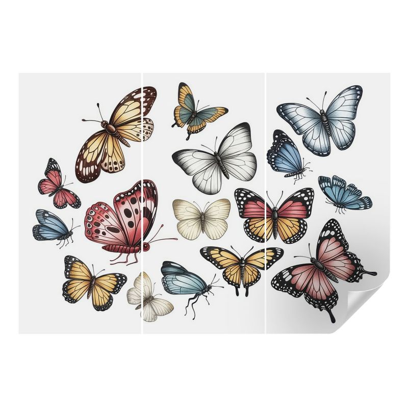 Fototapeta samoprzylepna Wallfluent 312x219 cm Motyle rajskie Dla Miłośników Przyrody I Kolorowych Motywów 1 szt.