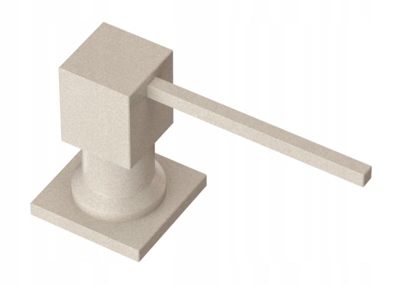 Dozownik Na Płyn Granitan Kwadratowy Beżowy Do Zlewu Kuchennego 1 szt.