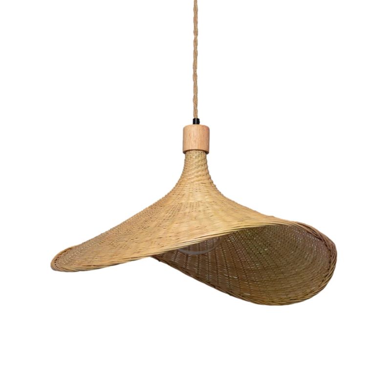 Lampa sufitowa wisząca Abruzzo Boho 0199 brązowo-jasne drewno boho 1xE27 x 40W 1 szt.