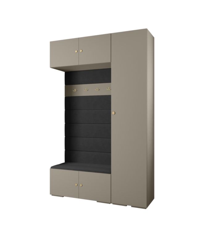 Garderoba do przedpokoju Abiks INOVA 2 Z19 kaszmir+złoty+manila18 1 szt.