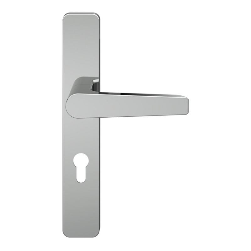 Klamka GoodHome Robust szyld wkładka polerowany chrom