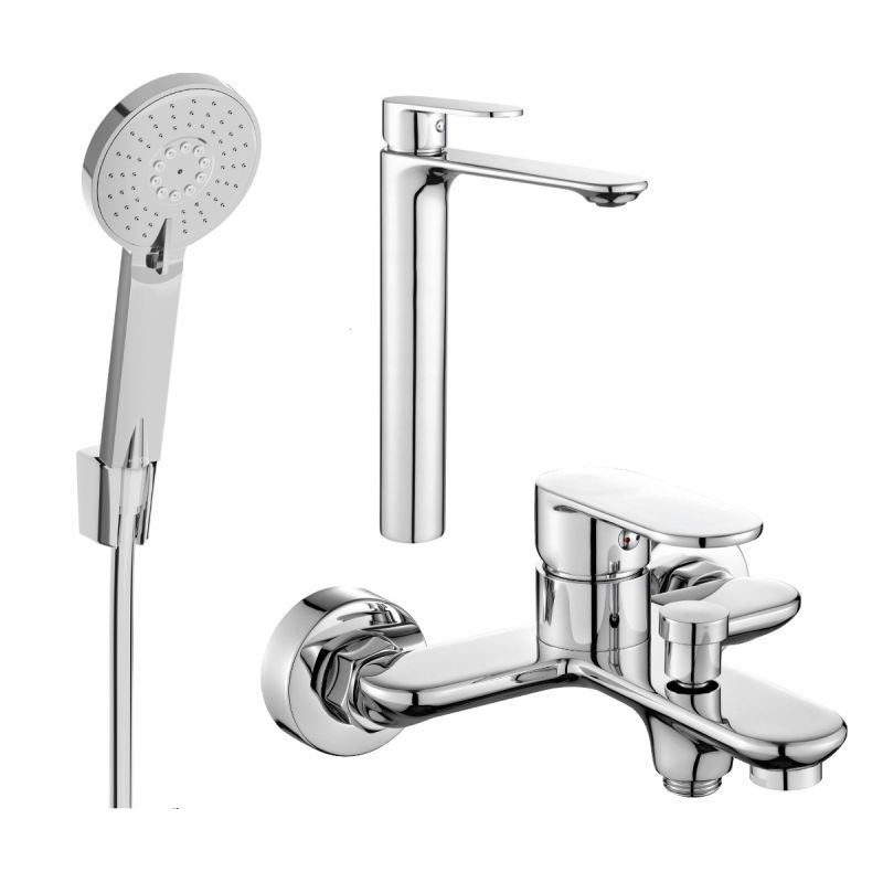 Zestaw wannowy Mexen Milo chrom 71313R40-00 1 szt.