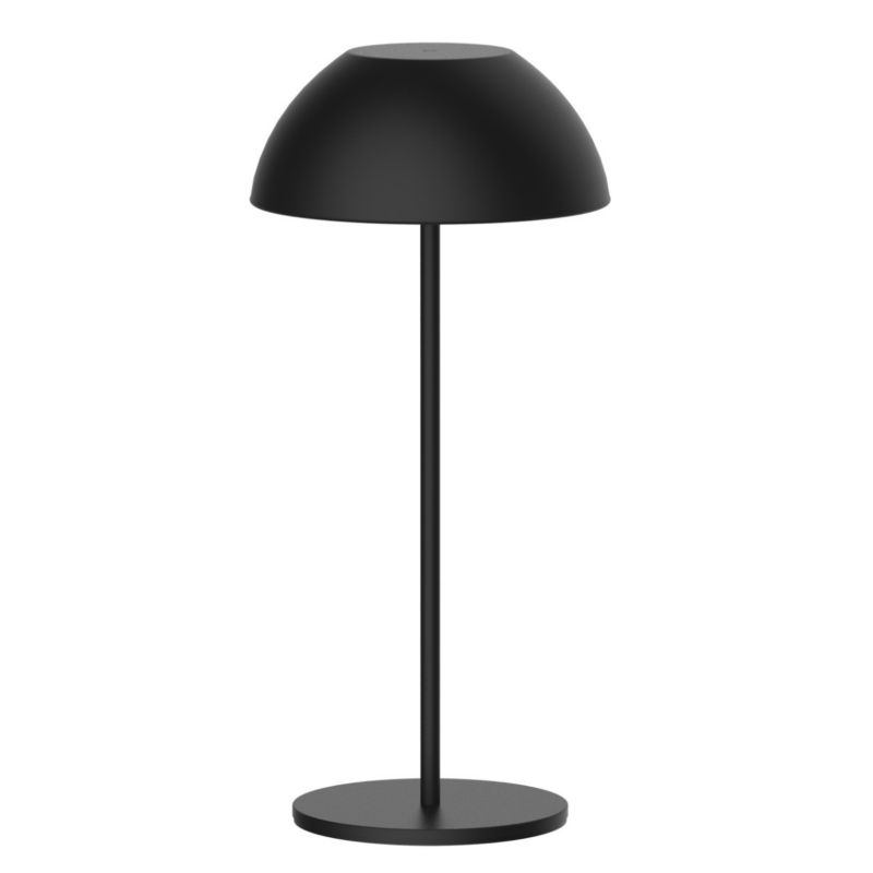 Lampa stołowa Polux Tanzania czarna LED 1.8W 2700K 160lm akumulator IP44 wym: 28 x 13 x 13 cm metal - 1 szt.