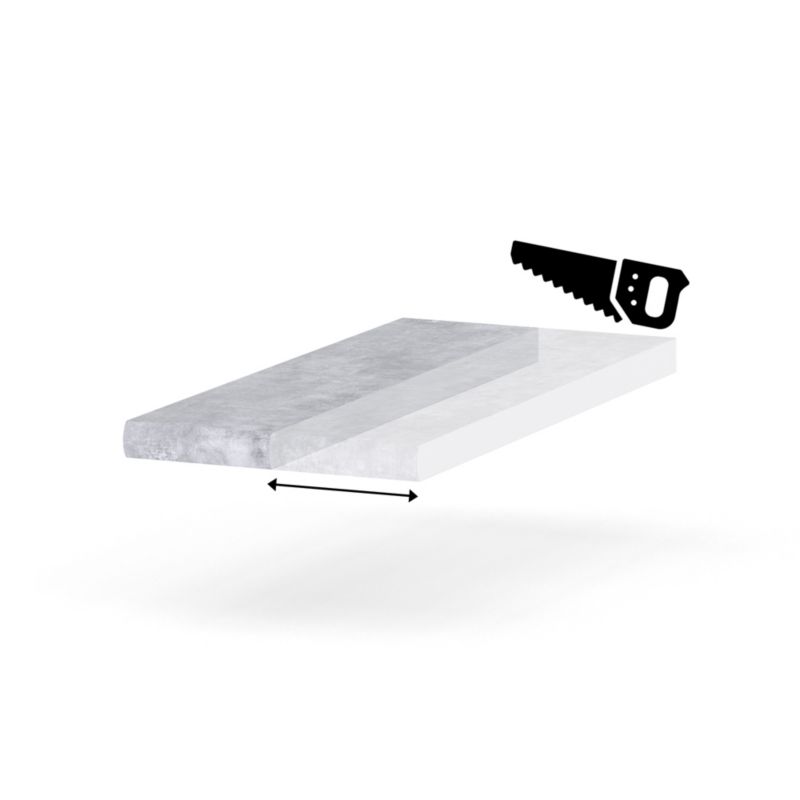 Blat Kuchenny Hurtownia-Mebli 28mm Blande 10-19 19cm Beton 19x60x cm 1szt.