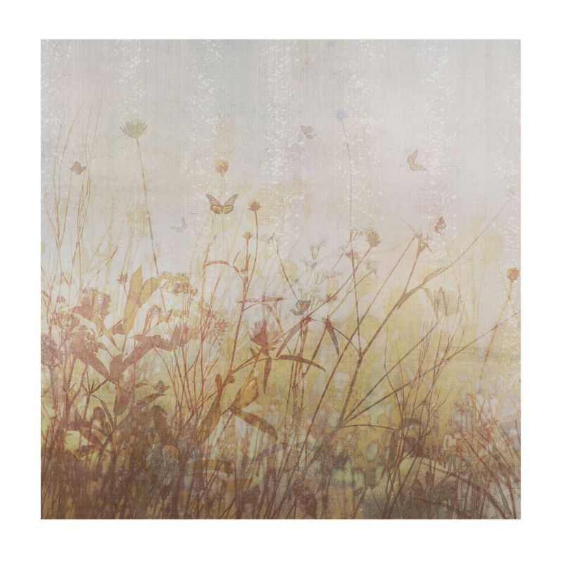 Tapeta Do Jadalni Nowoczesna Wallfluent 250x250 cm Łąkowa harmonia Dla Miłośników Przyrody I Entomologii 1 szt.
