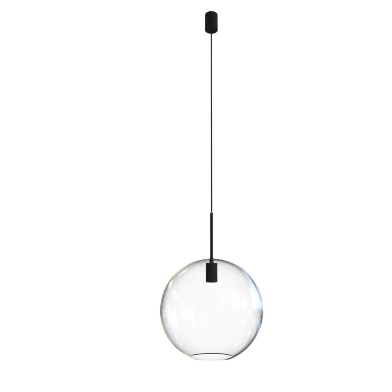 Lampa sufitowa wisząca Nowodvorski Lighting Sphere czarno-przezroczysty wym: 130 x 35 x 35 cm 1xE27 x 40W 1 szt.