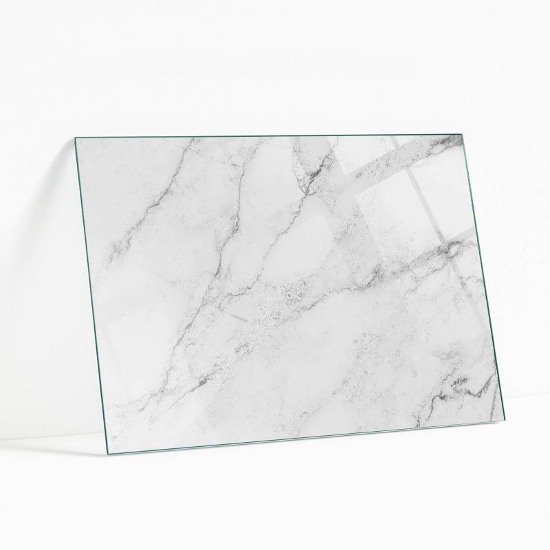 Blat Szklany z Nadrukiem Wallfluent 80x60 cm Marmurowy design na powierzchni 1 szt.