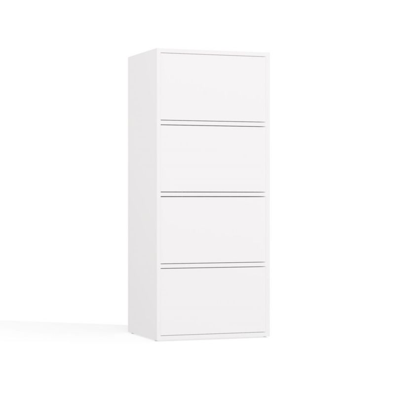 Komoda KOBI ALMA BIAŁA Szafka 4 Drzwi 4 Półki 1 szt.